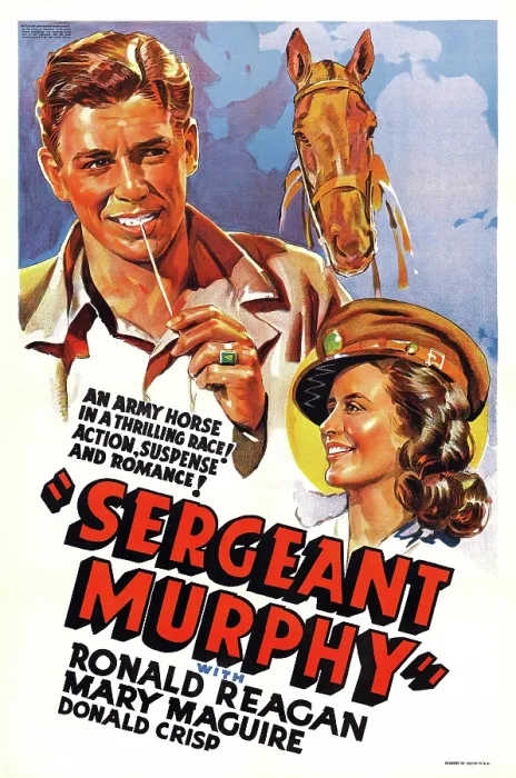 Framed Print : SERGEANT MURPHY, US poster, from left: Ronald Reagan, Mary Maguire, 1938 Framed Print : SERGEANT MURPHY, US poster, from left: Ronald Reagan, Mary Maguire, 1938