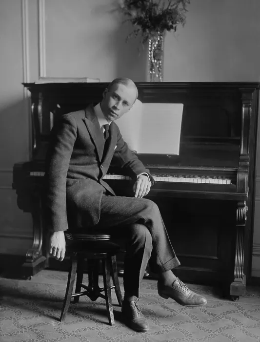 Framed Print : Sergei Prokofiev, Soviet Russian composer, pianist and conductor, c. 1918