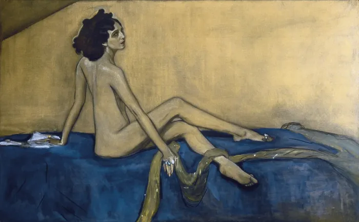 Framed Print : SEROV, Valentin Alexandrovich (1865-1911). Portrait of Ida Rubinstein. 1910. Tempera and charcoal on canvas. Painting. RUSSIA. Saint Petersburg. State Russian Museum