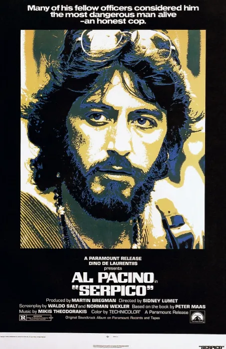 Framed Print : SERPICO, Al Pacino, 1973