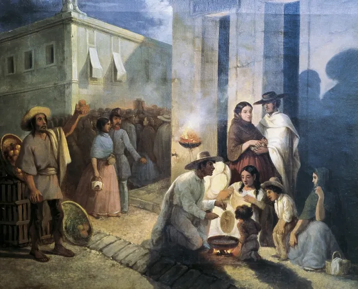 Framed Print : SERRANO, Manuel (19th century). The Fritter Seller. 2nd half 19th c. Painting. MEXICO. Mexico City. Chapultepec Castle. AISA / Everett Collection**US SALES ONLY** Framed Print : SERRANO, Manuel (19th century). The Fritter Seller. 2nd half 19th c. Painting. MEXICO. Mexico City. Chapultepec Castle. AISA / Everett Collection**US SALES ONLY**