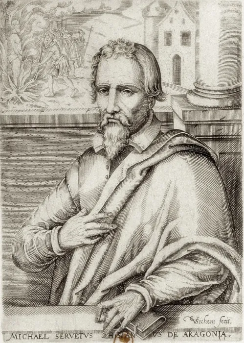 Framed Print : SERVET, Miguel (1511-1553). Spanish doctor and theologian. Xylography. FRANCE. Paris. National Library. AISA / Everett Collection**US SALES ONLY**