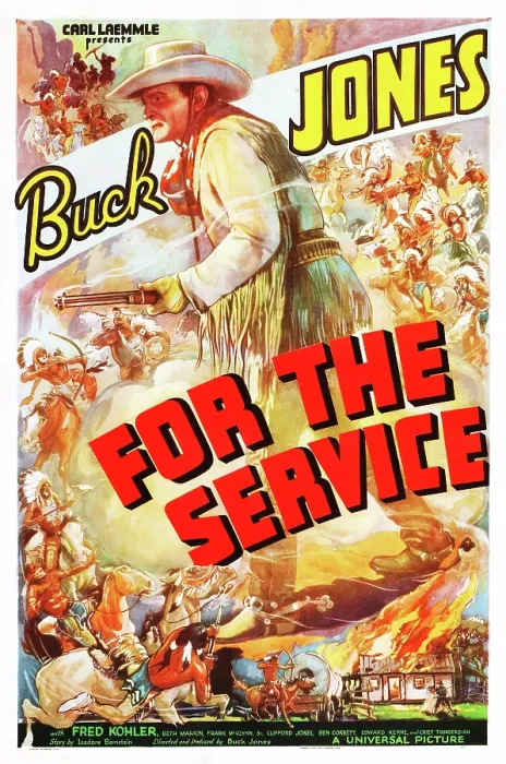 Framed Print : FOR THE SERVICE, Buck Jones, 1936