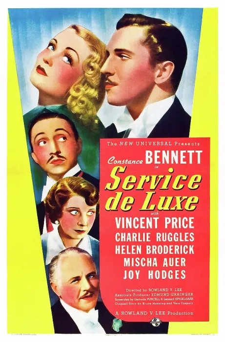 Framed Print : SERVICE DE LUXE, top from left: Constance Bennett, Vincent Price, left from top: Mischa Auer, Helen Broderick, Charlie Ruggles, 1938 Framed Print : SERVICE DE LUXE, top from left: Constance Bennett, Vincent Price, left from top: Mischa Auer, Helen Broderick, Charlie Ruggles, 1938