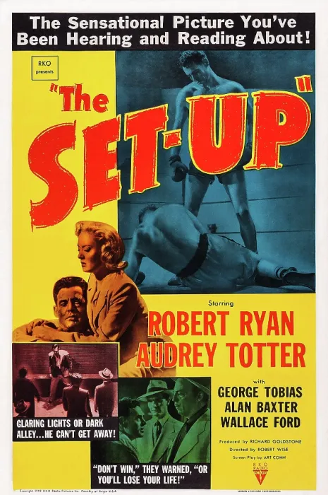 Framed Print : THE SET-UP, from left: Robert Ryan, Audrey Totter, 1949