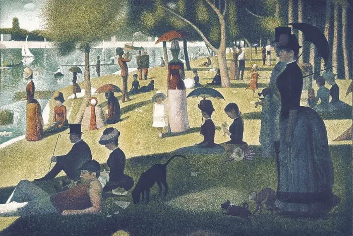 Framed Print : SEURAT, Georges (1859-1891). A Sunday on La Grande Jatte. 1884-1886. Pointillism. Oil on canvas. UNITED STATES OF AMERICA. Chicago. Art Institute of Chicago Framed Print : SEURAT, Georges (1859-1891). A Sunday on La Grande Jatte. 1884-1886. Pointillism. Oil on canvas. UNITED STATES OF AMERICA. Chicago. Art Institute of Chicago