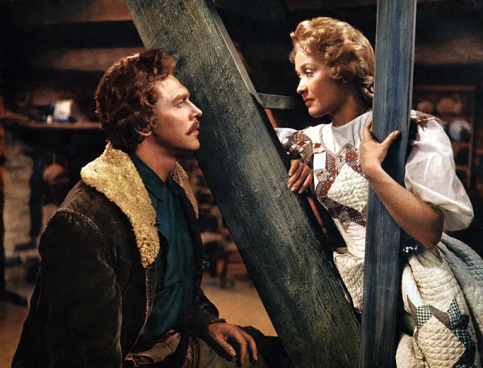 Framed Print : SEVEN BRIDES FOR SEVEN BROTHERS, Howard Keel, Jane Powell, 1954