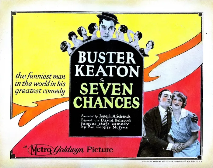 Framed Print : SEVEN CHANCES, bottom, from left: Buster Keaton, Ruth Dwyer, 1925 Framed Print : SEVEN CHANCES, bottom, from left: Buster Keaton, Ruth Dwyer, 1925