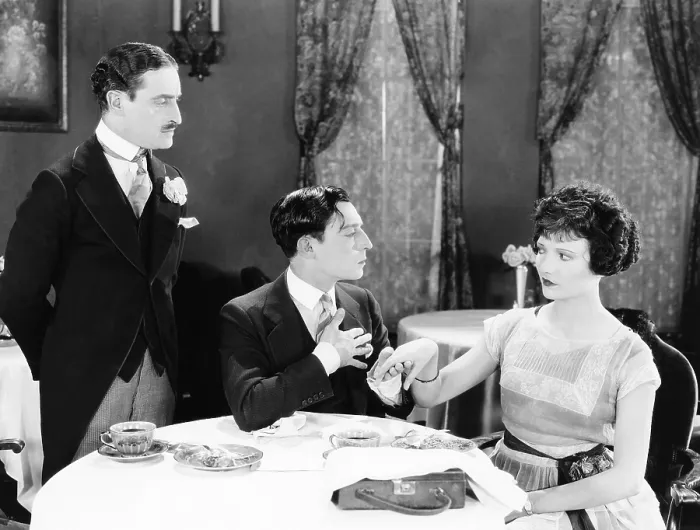 Framed Print : SEVEN CHANCES, Buster Keaton (center), 1925 Framed Print : SEVEN CHANCES, Buster Keaton (center), 1925