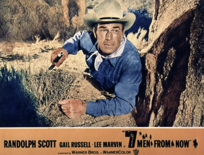 Framed Print : SEVEN MEN FROM NOW, Randolph Scott, 1956 Framed Print : SEVEN MEN FROM NOW, Randolph Scott, 1956