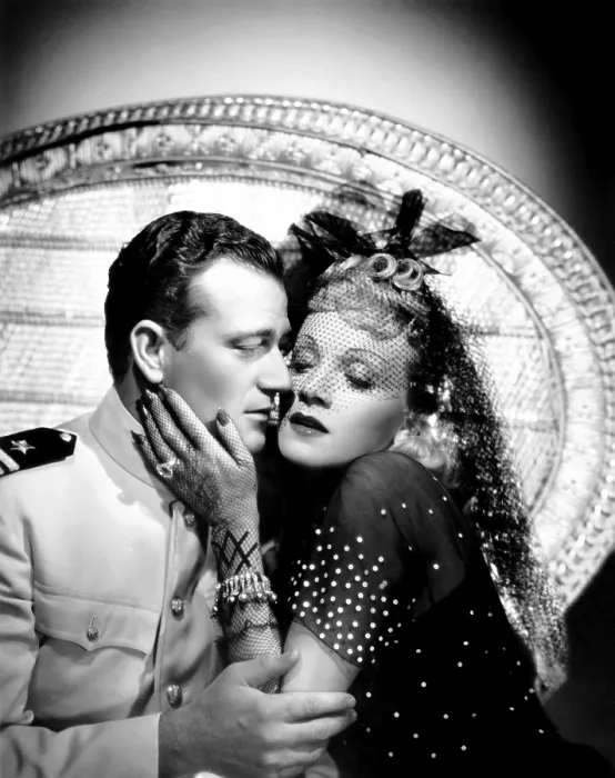 Framed Print : SEVEN SINNERS, from left, John Wayne, Marlene Dietrich, 1940