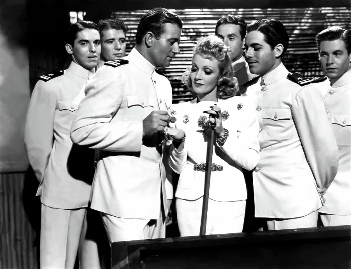 Framed Print : SEVEN SINNERS, Marlene Dietrich, John Wayne, 1940
