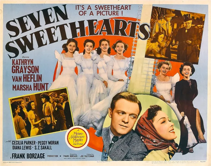Framed Print : SEVEN SWEETHEARTS, bottom inset from left: Van Heflin, Kathryn Grayson, 1942 Framed Print : SEVEN SWEETHEARTS, bottom inset from left: Van Heflin, Kathryn Grayson, 1942