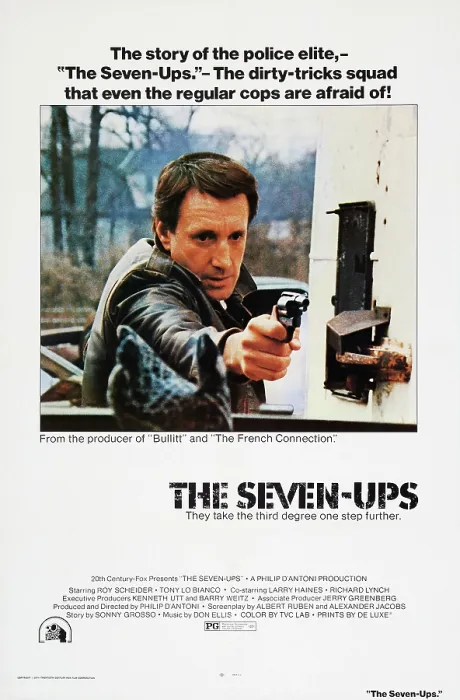 Framed Print : THE SEVEN-UPS, Roy Scheider on poster art, 1973. TM and Copyright 20th Century Fox Film Corp. All rights reserved. / courtesy Everett Collection