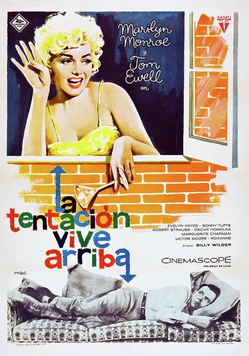 Framed Print : THE SEVEN YEAR ITCH, (aka LA TENTACION VIVE ARRIBA), Italian poster, Marilyn Monroe, Tom Ewell, 1955. TM & Copyright 20th Century Fox Film Corp. / courtesy Everett Collection Framed Print : THE SEVEN YEAR ITCH, (aka LA TENTACION VIVE ARRIBA), Italian poster, Marilyn Monroe, Tom Ewell, 1955. TM & Copyright 20th Century Fox Film Corp. / courtesy Everett Collection