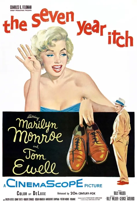 Framed Print : THE SEVEN YEAR ITCH, Marilyn Monroe, Tom Ewell, 1955, TM and Copyright 20th Century Fox Film Corp. All rights reserved Framed Print : THE SEVEN YEAR ITCH, Marilyn Monroe, Tom Ewell, 1955, TM and Copyright 20th Century Fox Film Corp. All rights reserved