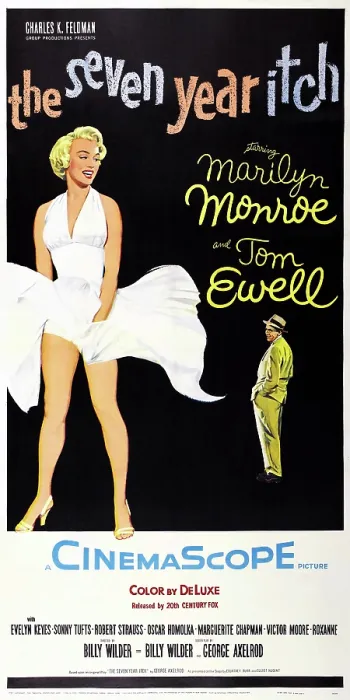 Framed Print : THE SEVEN YEAR ITCH, US poster art, Marilyn Monroe, Tom Ewell, 1955, TM and Copyright 20th Century Fox Film Corp. All rights reserved. Courtesy: Everett Collection