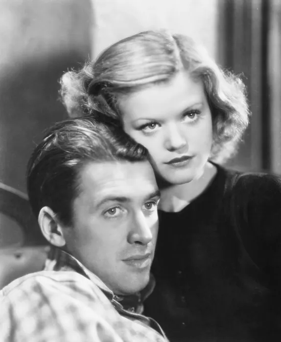 Framed Print : SEVENTH HEAVEN, from left, James Stewart, Simone Simon, 1937, 20th Century Fox-Film Corporation, TM & Copyright / courtesy Everett Collection