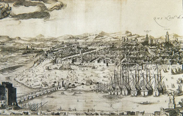 Framed Print : Sevilla in 1617. Detail. Engraving. UNITED KINGDOM. London. The British Museum. AISA / Everett Collection**US SALES ONLY** Framed Print : Sevilla in 1617. Detail. Engraving. UNITED KINGDOM. London. The British Museum. AISA / Everett Collection**US SALES ONLY**