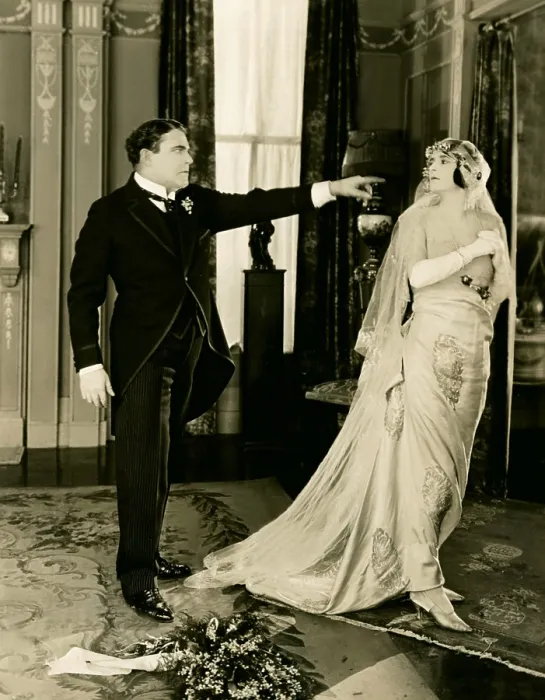Framed Print : SHACKLES OF GOLD, left: William Farnum, 1922