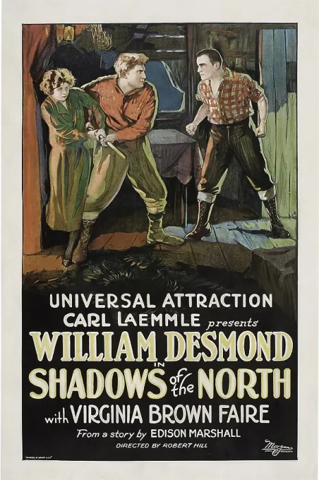Framed Print : SHADOWS OF THE NORTH, left to right: Virginia Brown Faire, Fred Kohler, William Desmond, 1923 Framed Print : SHADOWS OF THE NORTH, left to right: Virginia Brown Faire, Fred Kohler, William Desmond, 1923