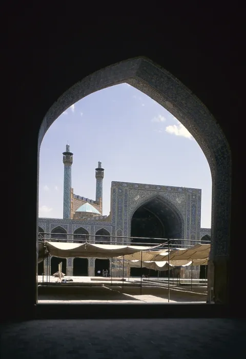 Framed Print : Shah Mosque, 1612-1638, 17th Century, mixed technique - Whole artwork view