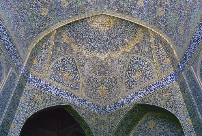 Framed Print : Shah Mosque (Masjid-e Shah), 1612-1638, 17th Century, mixed technique - Detail