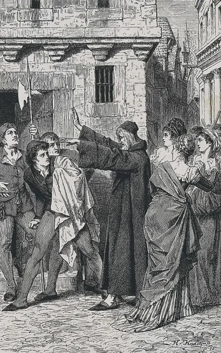 Framed Print : SHAKESPEARE, William (1564-1616). Illustration for William Shakespeare's work 'The Comedy of Errors', written between 1592-1593 and inspired in Plautus
