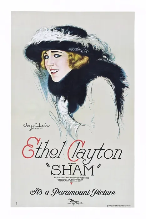 Framed Print : SHAM, US poster art, Ethel Clayton, 1921