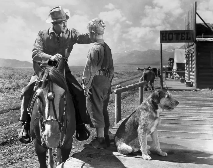 Framed Print : SHANE, Alan Ladd, Brandon De Wilde, 1953