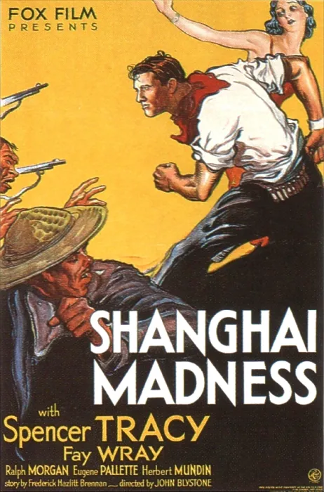 Framed Print : SHANGHAI MADNESS, US poster, from center: Spencer Tracy, Fay Wray, 1933. TM and copyright 20th Century Fox Film Corp. All rights reserved / courtesy Everett Collection