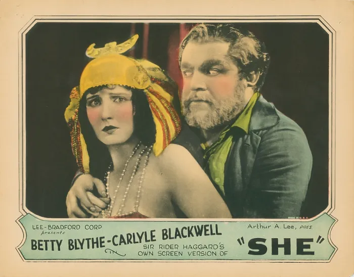 Framed Print : SHE, from left: Betty Blythe, Heinrich George, 1925