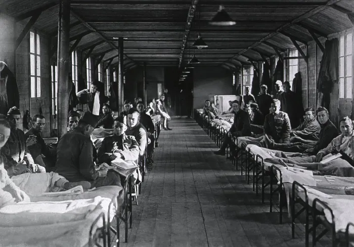 Framed Print : Shell shocked soldiers face the camera in the psychiatric ward of a U.S. Army Hospital in Allerey, France during World War I Framed Print : Shell shocked soldiers face the camera in the psychiatric ward of a U.S. Army Hospital in Allerey, France during World War I