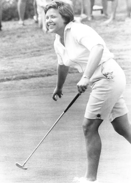 Framed Print : Shelley Lee Hamlin burst onto the golf scene at age 17. Aug. 8, 1966. Her score of a score of 70 won her medalist honors in the 36 hole qualifier for the U.S