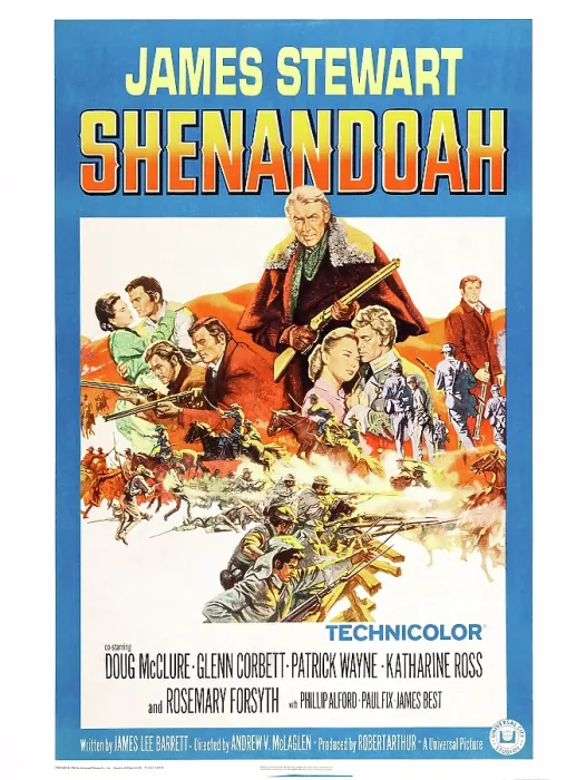 Framed Print : SHENANDOAH, US poster, James Stewart, 1965
