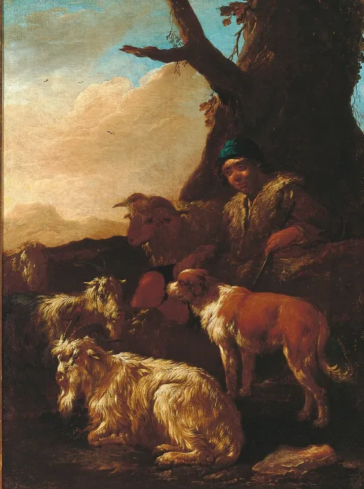 Framed Print : Shepherds and Animals, by Philipp Peter Roos known as Rosa da Tivoli, 17th Century, - Italy, Lazio, Rome, Banca dItalia Art collections, Palazzo Koch Framed Print : Shepherds and Animals, by Philipp Peter Roos known as Rosa da Tivoli, 17th Century, - Italy, Lazio, Rome, Banca dItalia Art collections, Palazzo Koch