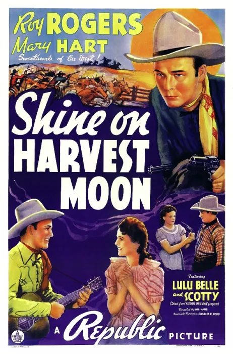 Framed Print : SHINE ON HARVEST MOON, US poster art, Roy Rogers, Mary Hart, 1938