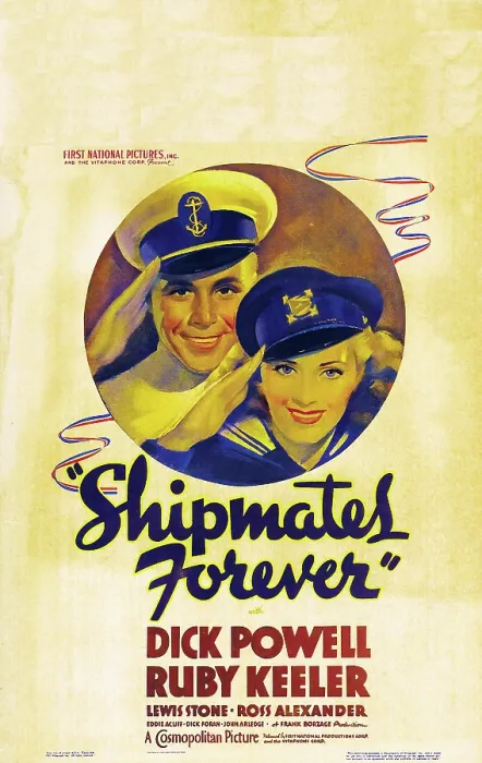 Framed Print : SHIPMATES FOREVER, US poster art, from left: Dick Powell, Ruby Keeler, 1935 Framed Print : SHIPMATES FOREVER, US poster art, from left: Dick Powell, Ruby Keeler, 1935