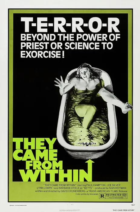 Framed Print : SHIVERS, (aka THEY CAME FROM WITHIN), US poster art, 1975 Framed Print : SHIVERS, (aka THEY CAME FROM WITHIN), US poster art, 1975