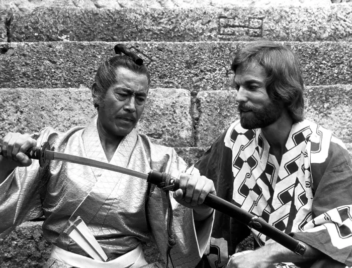 Framed Print : SHOGUN, Toshiro Mifune, Richard Chamberlain, 1980