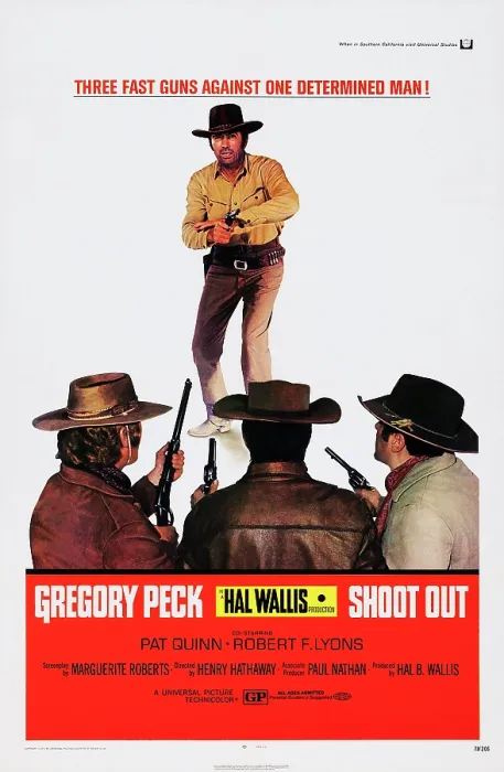 Framed Print : SHOOT OUT, US poster, Gregory Peck, 1971 Framed Print : SHOOT OUT, US poster, Gregory Peck, 1971