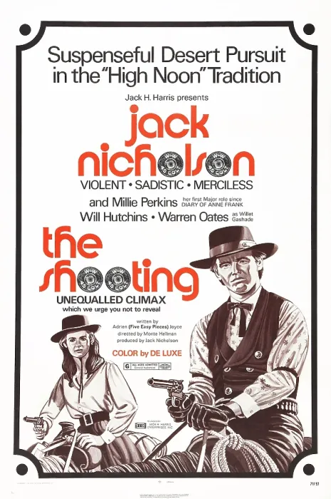 Framed Print : THE SHOOTING, US poster art, from left: Millie Perkins, Jack Nicholson, 1967 Framed Print : THE SHOOTING, US poster art, from left: Millie Perkins, Jack Nicholson, 1967