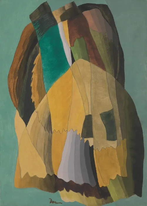 Framed Print : SHORE ROAD, by Arthur Dove, 1942, American painting, wax emulsion on canvas. The artwork title refers to a street in Centerport, Long Island, where Dove lived from years 1938-46