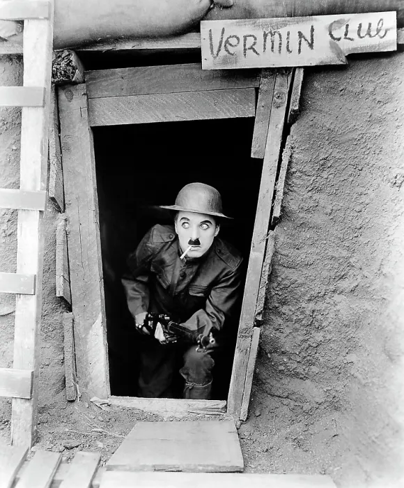 Framed Print : SHOULDER ARMS, Charlie Chaplin, 1918 Framed Print : SHOULDER ARMS, Charlie Chaplin, 1918
