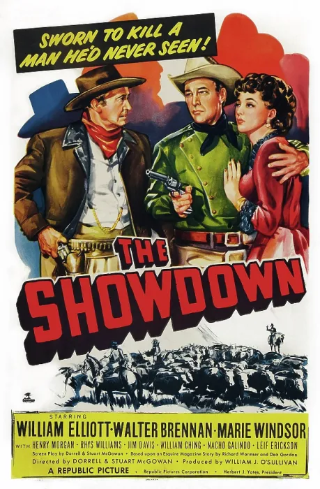 Framed Print : THE SHOWDOWN, from left: Walter Brennan, Bill Elliott, Marie Windsor, 1950 Framed Print : THE SHOWDOWN, from left: Walter Brennan, Bill Elliott, Marie Windsor, 1950