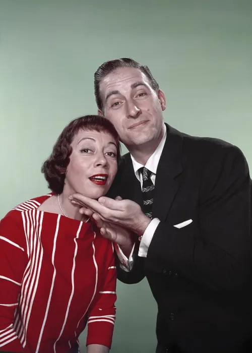 Framed Print : YOUR SHOW OF SHOWS, from left: Sid Caesar, Imogene Coca, 1950-1954
