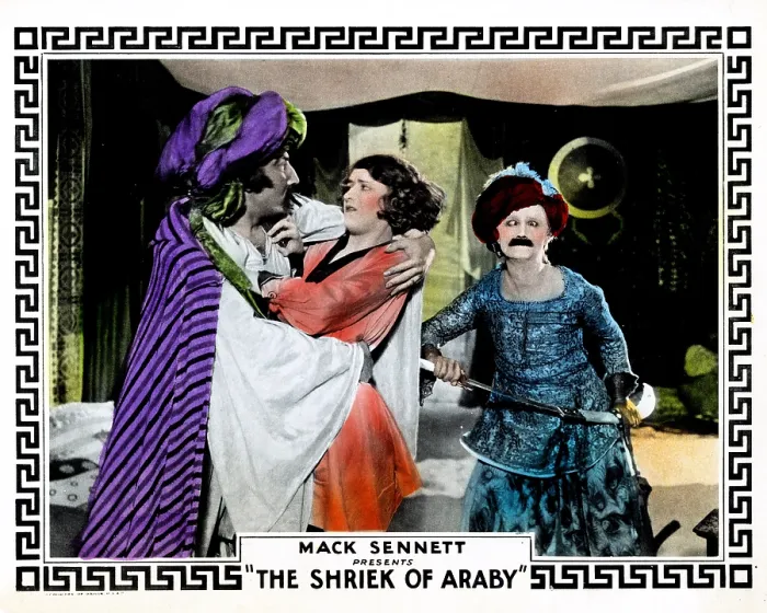 Framed Print : THE SHRIEK OF ARABY, center and right, Kathryn McGuire, Ben Turpin, 1923