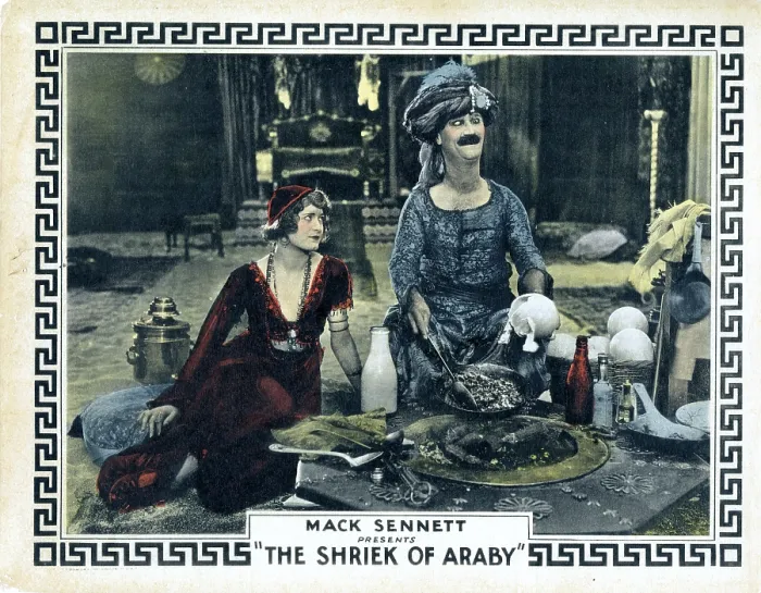 Framed Print : THE SHRIEK OF ARABY, from left, Kathryn McGuire, Ben Turpin, 1923 Framed Print : THE SHRIEK OF ARABY, from left, Kathryn McGuire, Ben Turpin, 1923