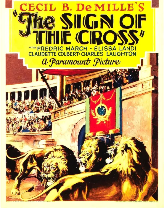 Framed Print : THE SIGN OF THE CROSS, midget window card, 1932 Framed Print : THE SIGN OF THE CROSS, midget window card, 1932