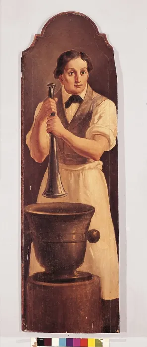 Framed Print : Sign of Milanese shop, by Unknown Artist, 1900 - 1920 about, 20th Century, - Italy, Lombardy, Milan, Museum of Milan. All